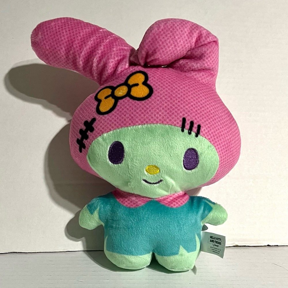 Hello Kitty & Friends Halloween 2024 Frankenstein My Melody 8" Plush NWT Sanrio
